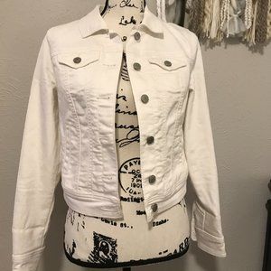 Old Navy white denim jacket